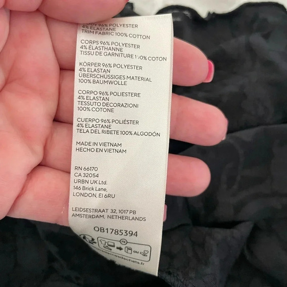 Free people black flutter boho top - Picture 7 of 7